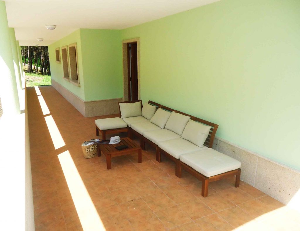 porche trasero de la casa caSAnosa