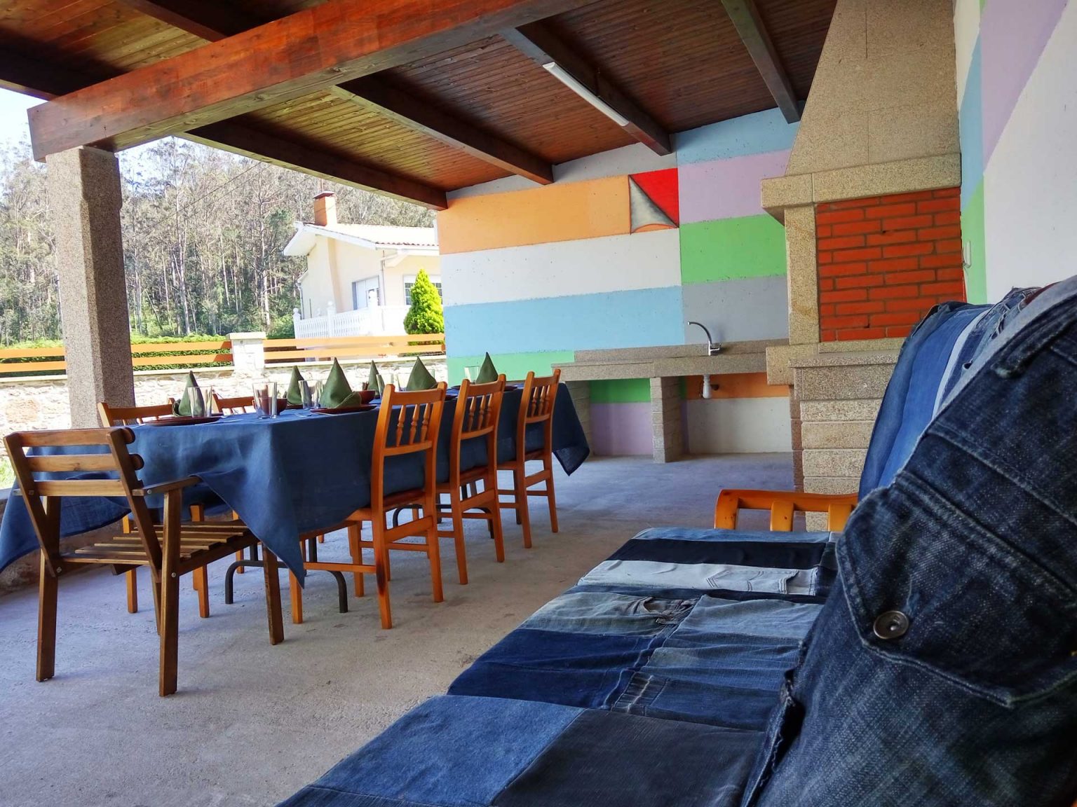 panorámica que tenemos desde la posición de los sofás