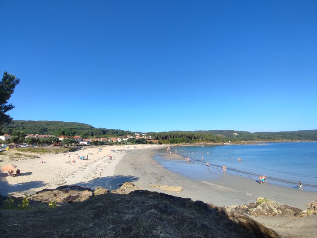Panorámica de la la playa de Sardiñeiro, Fisterra